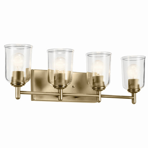 Shailene Four Light Bath in Natural Brass (12|45575NBRCLR)