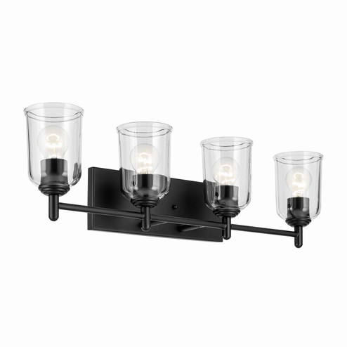 Shailene Four Light Bath in Black (12|45575BKCLR)