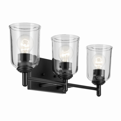 Shailene Three Light Bath in Black (12|45574BKCLR)