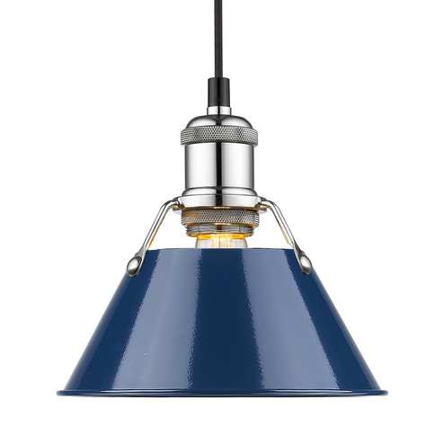 Orwell One Light Mini Pendant in Chrome (62|3306-S CH-NVY)