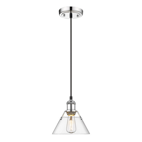 Orwell One Light Mini Pendant in Chrome (62|3306-S CH-CLR)