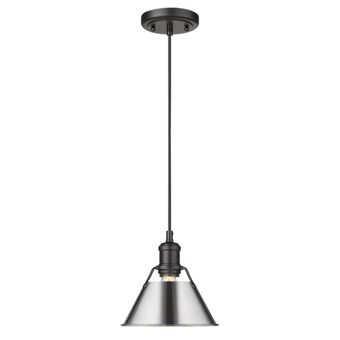 Orwell One Light Mini Pendant in Matte Black (62|3306-S BLK-CH)