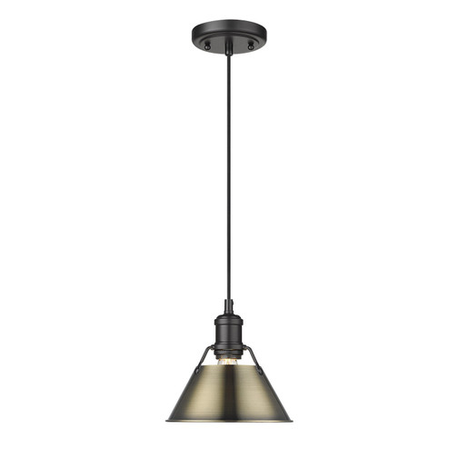 Orwell One Light Mini Pendant in Matte Black (62|3306-S BLK-AB)