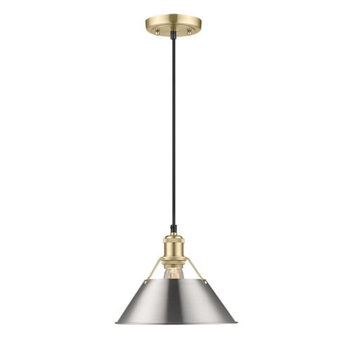 Orwell One Light Pendant in Brushed Champagne Brass (62|3306-M BCB-PW)