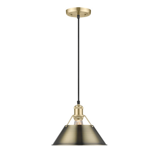 Orwell One Light Pendant in Brushed Champagne Brass (62|3306-M BCB-AB)