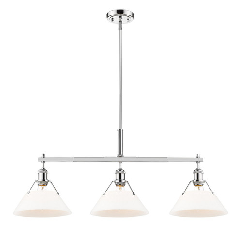 Orwell Three Light Linear Pendant in Chrome (62|3306-LP CH-OP)