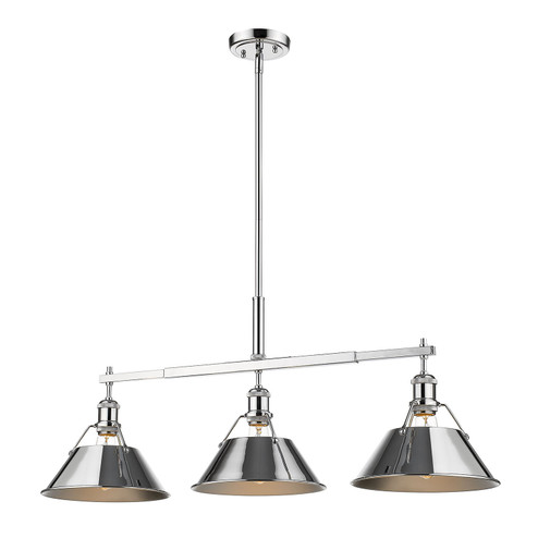Orwell Three Light Linear Pendant in Chrome (62|3306-LP CH-CH)