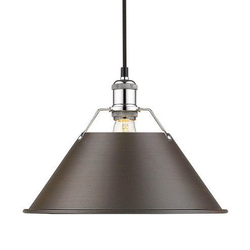 Orwell One Light Pendant in Chrome (62|3306-L CH-RBZ)