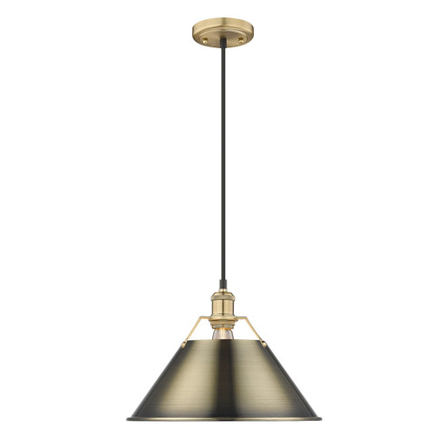 Orwell One Light Pendant in Brushed Champagne Brass (62|3306-L BCB-AB)