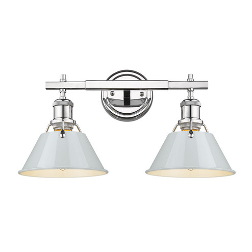 Orwell Two Light Bath Vanity in Chrome (62|3306-BA2 CH-DB)