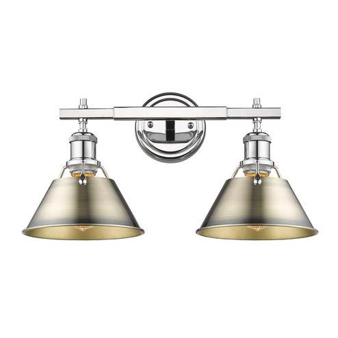 Orwell Two Light Bath Vanity in Chrome (62|3306-BA2 CH-AB)