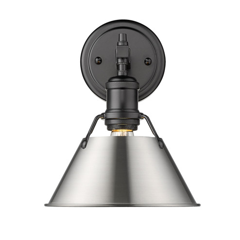 Orwell One Light Bath Vanity in Matte Black (62|3306-BA1 BLK-PW)