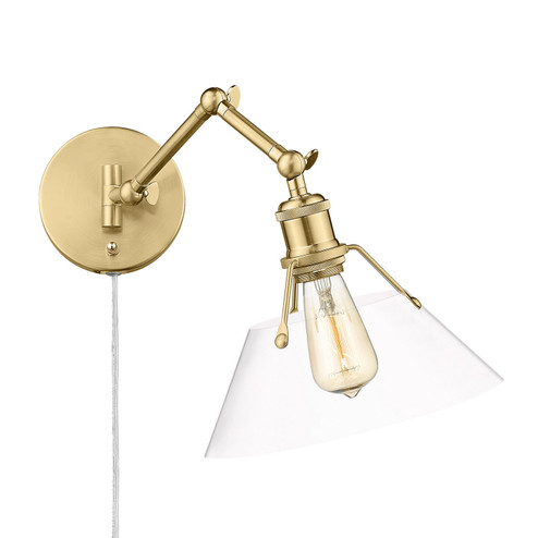 Orwell One Light Wall Sconce in Brushed Champagne Brass (62|3306-A1W BCB-CLR)