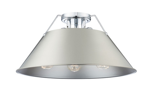 Orwell Three Light Flush Mount in Chrome (62|3306-3FM CH-PW)