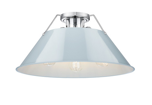Orwell Three Light Flush Mount in Chrome (62|3306-3FM CH-DB)