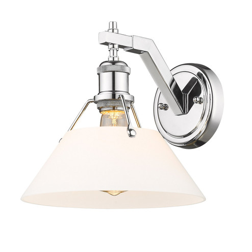 Orwell One Light Wall Sconce in Chrome (62|3306-1W CH-OP)