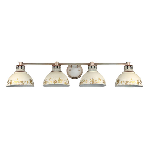Kinsley Four Light Bath Vanity in Aged Galvanized Steel (62|0865-BA4 AGV-AI)