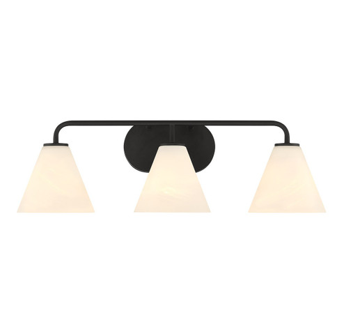 Blair Three Light Bathroom Vanity in Matte Black (51|8-2988-3-BK)