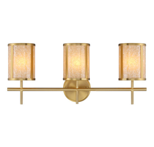 Camden Three Light Bathroom Vanity in Warm Brass (51|8-2055-3-322)
