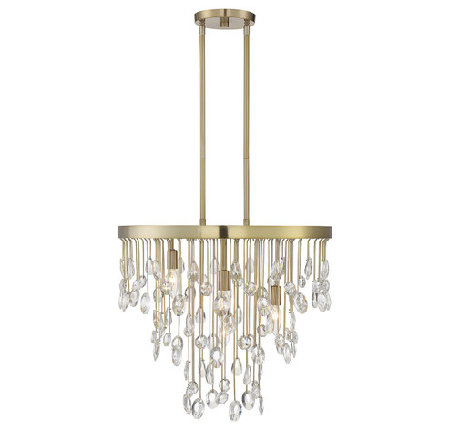 Livorno Four Light Chandelier in Noble Brass (51|1-1846-4-127)