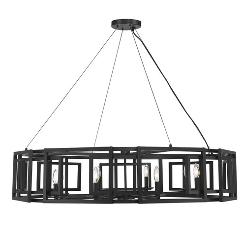 Radcliffe Eight Light Chandelier in Matte Black (51|1-1675-8-89)