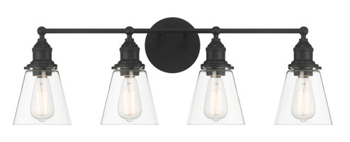 Barwell Four Light Bath Vanity in Coal Black (7|5684-66A)