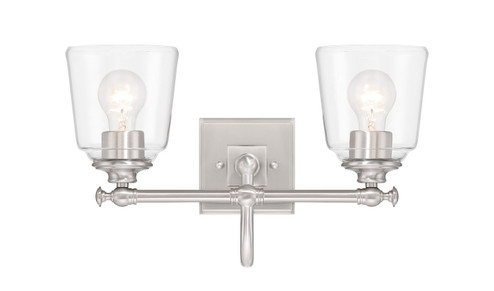 Antonia Two Light Vanity in Brushed Nickel (7|4002-84)
