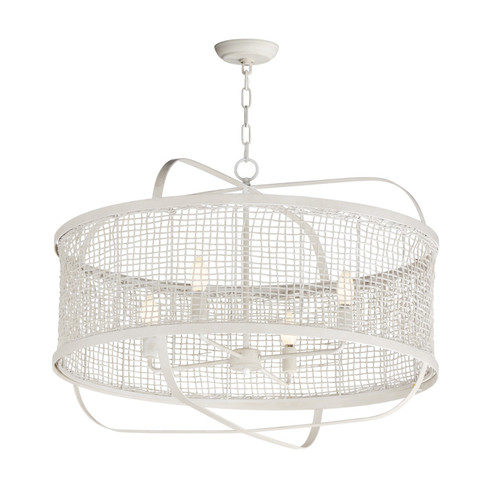 Cestino Four Light Pendant in Weathered White (16|22475WWT)