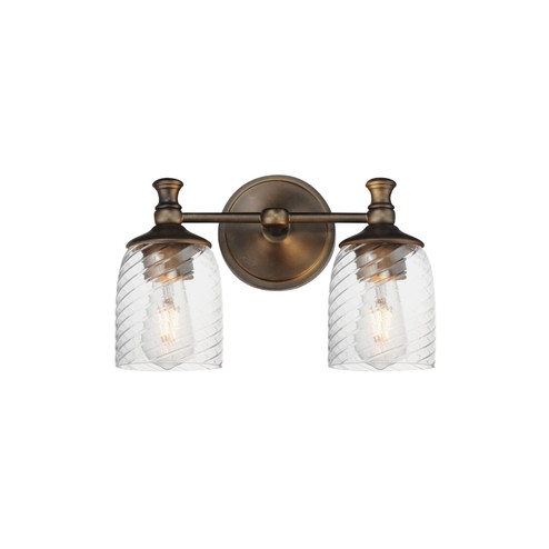 Swirl Two Light Wall Sconce in Antique Bronze (16|21352CRANB)
