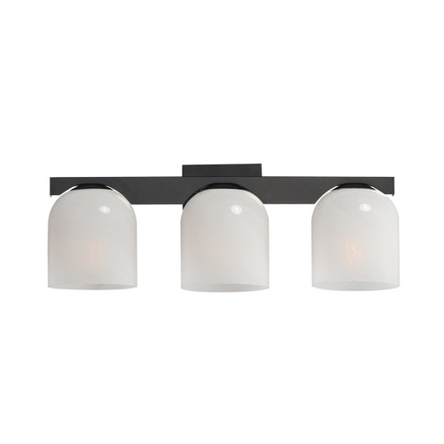 Scoop Three Light Bath Vanity in Black (16|21233MRBK)