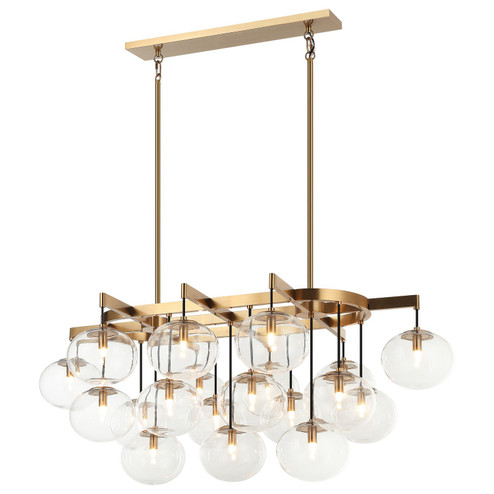 BULBUS LED Pendant in Aged Gold Brass (423|C38119AG)