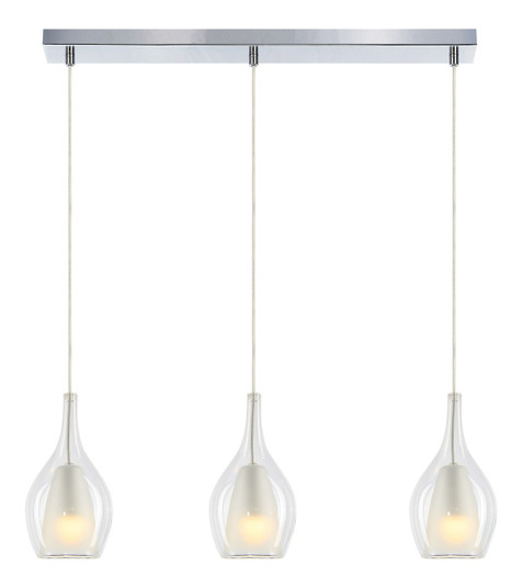 JERICHO Three Light Pendant in Chrome (423|C37513CHCL)