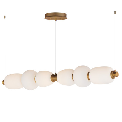 Soji LED Linear Pendant in Black / Gold (86|E25168-92BKGLD)