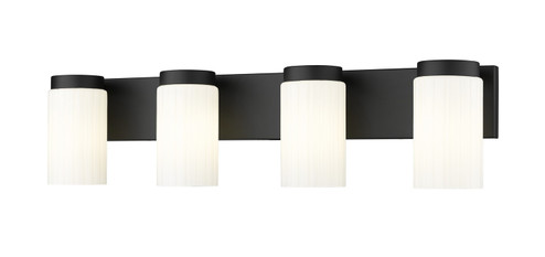 Burk Four Light Vanity in Matte Black (224|746-4V-MB)