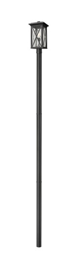 Brookside One Light Outdoor Post Mount Fixture in Black (224|583PHBR-5009P120-BK)