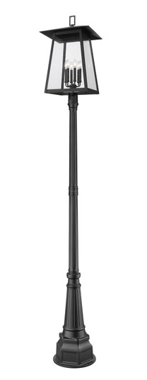 Rainer Six Light Outdoor Post Mounted Fixture in Black (224|5015PHXXLR-564P-BK)