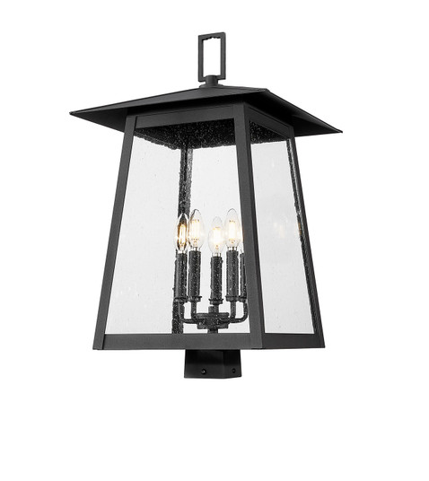 Rainer Five Light Outdoor Post Mount Fixture in Black (224|5015PHXLS-BK)