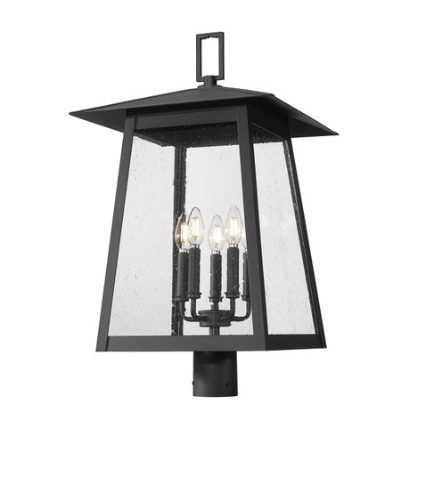 Rainer Five Light Outdoor Post Mount Fixture in Black (224|5015PHXLR-BK)