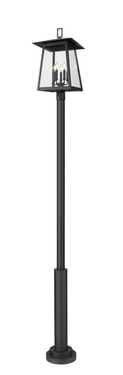 Rainer Five Light Outdoor Post Mounted Fixture in Black (224|5015PHXLR-5010P-BK)