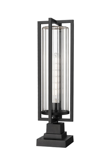 Aura One Light Outdoor Pier Mounted Fixture in Black (224|5013PHBS-SQPM-BK)