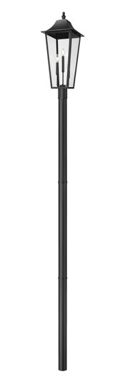 Gannon Three Light Outdoor Post Mount Fixture in Black (224|5008PHXLR-5009P96-BK)