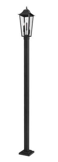 Gannon Three Light Outdoor Post Mounted Fixture in Black (224|5008PHBS-536P-BK)