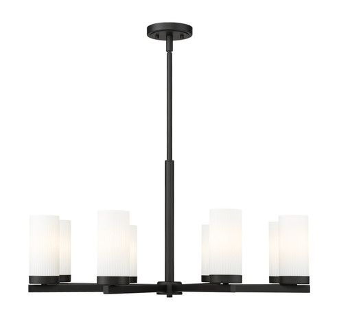 Danica Eight Light Chandelier in Matte Black (224|3044-8MB)