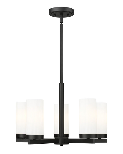 Danica Five Light Chandelier in Matte Black (224|3044-5MB) Danica Five Light Chandelier in Matte Black (224|3044-5MB)