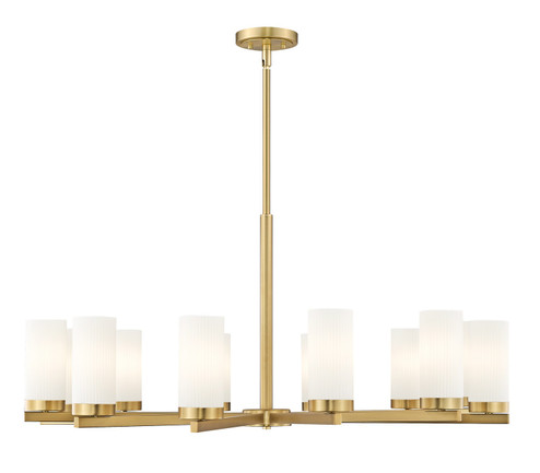 Danica 12 Light Chandelier in Modern Gold (224|3044-12MGLD)