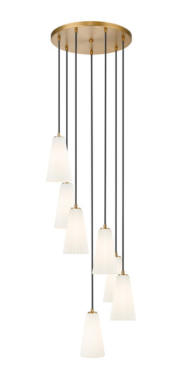 Farrell Seven Light Chandelier in Modern Gold (224|3043P6-7R-MGLD)