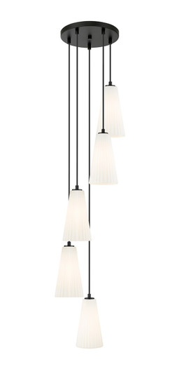 Farrell Five Light Chandelier in Matte Black (224|3043P6-5R-MB)