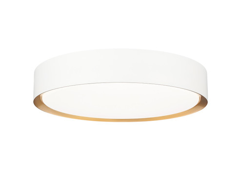 Kawan LED Flush Mount in Matte White + Modern Gold (224|1014F16-MW-MGLD-LED)