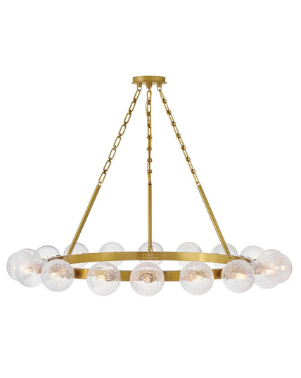 Coco LED Chandelier in Lacquered Brass (138|FR30525LCB)