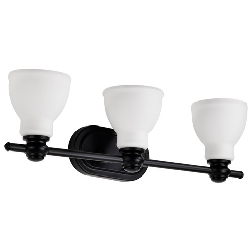 Russel Three Light Vanity in Matte Black (72|60-8023)